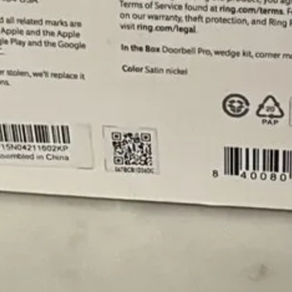 NIB Ring Video Doorbell Pro with Amazon Alexa Compatibility, Wired Connectivity - Picture 3 of 3